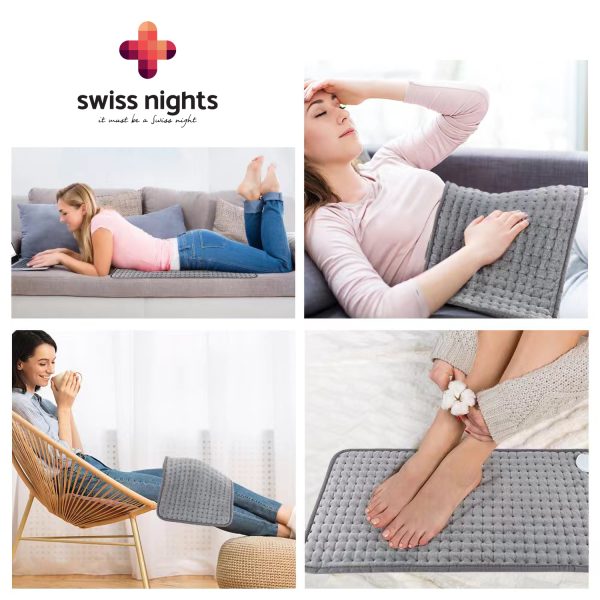 Swiss Night Warmte Kussen Grijs 60 x 30